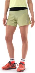 Pantalón Corto de Trail Compressport Verde para Mujer