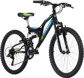 VTT enfant tout suspendu 24  Zodiac noir-vert TC 38 cm KS Cycling