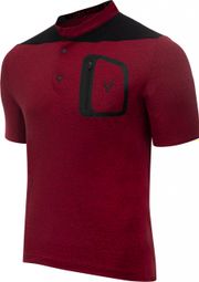 LeBram Parpaillon Short Sleeve Jersey Bordeaux Grey Straight Cut