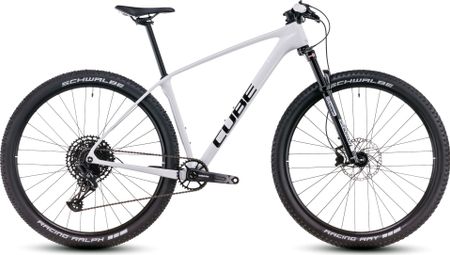 VTT Semi-Rigide Cube Reaction C:62 One Sram NX/SX Eagle 12V 29'' Blanc Cotton Gris 2025