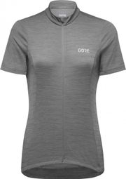 Maillot Gore Wear C3 mujer manga corta gris