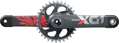 Sram X01 Eagle 12V DUB Boost Plateau Direktmontage 32 Dellen Oxy Red