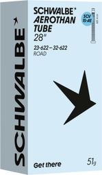 Lichtgewicht binnenband Schwalbe Aerothan Road met Schwalbe Clik-ventiel SCV15AE, 700 mm, Presta, 60 mm
