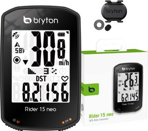 Compteur GPS Bryton Rider 15 Neo C + Capteur cadence