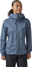Rab Downpour Plus 2.0 Waterdichte damesjas Blauw
