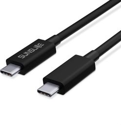 Sunslice Câble USB-C vers USB-C 0 2 m 100W PD 5A Noir
