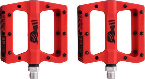 SB3 Shelter Red Flat Pedals