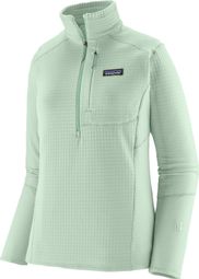 Patagonia R1 1/2 Zip fleecevest voor dames, groen