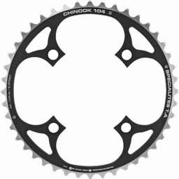 PLATEAU VTT 4BRA D.104 TA CHINOOK TRIPLE 44DTS EXTERIEUR NOIR ALU POUR SHIMANO - SRAM - RACE FACE - FSA 8-9V.