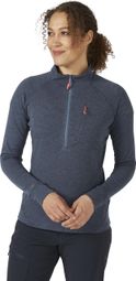 Polaire Demi-Zip Femme Rab Nexus Bleu
