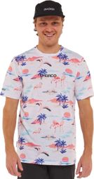 Dharco Graze White/Pink Flamingo Short Sleeve Technical T-Shirt