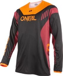 O'Neal ELEMENT FR HYBRID V.22 Long Sleeve Jersey Black / Red / Orange
