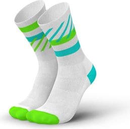 Incylence Disrupts Running Socks Blanco Verde