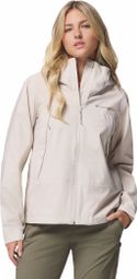 Columbia Boulder Falls Beige Women's Waterproof Jacket