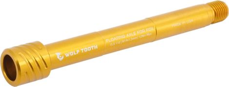 Wolf Tooth Thru-Axle for Fox 36/38 Boost Fork, 15x110 mm, Gold