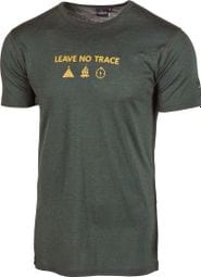 T-shirt Ivanhoe Agaton Trace pour homme-100% laine mérinos-Vert