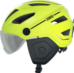 Casco Abus Pedelec 2.0 ACE Winter Kit Giallo Fluo