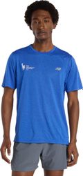 Camiseta hombre New Balance TCS NYC Marathon Athletics manga corta Azul