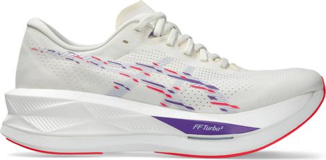 Asics Sonicblast Running Shoes, White/Purple, Men's