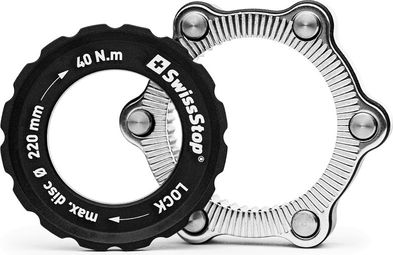 SwissStop CenterLock Scheibenadapter - 6-Loch Scheibe