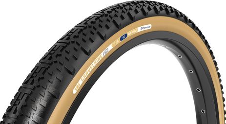 Panaracer GravelKing X1 Pneumatico Gravel 700 mm Tubeless Ready Pieghevole ZSG Gravel Compound BeadLock TuffTex Black Beige Sidewall