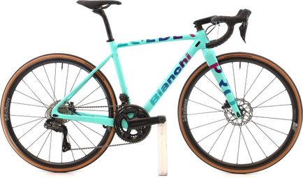 Produit reconditionné · Bianchi Zolder Pro Di2 12V · Bleu / Vélo de route | Très bon état