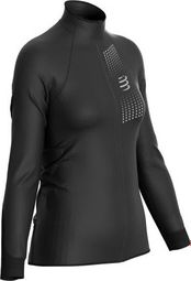 Veste Imperméable Femme Compressport Hurricane Windproof Noir 