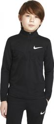 Maglietta Nike Sport manica lunga 1/2 zip ragazzo nero