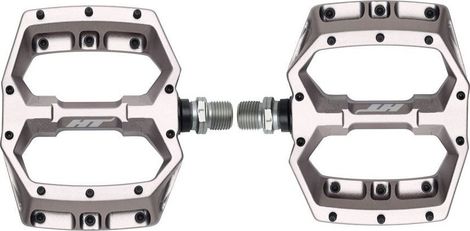 Paar platte pedalen HT Components Spider AF03 Grijs