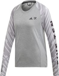 Five Ten Women's Trailcross Ls Grey Long Sleeve T-Shirt