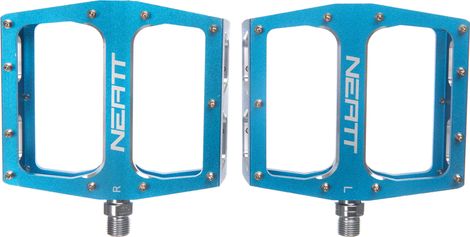 Neatt Attack V2 XL Flat Pedal Pair 11 Pins Blue