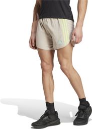 adidas Own The Run Shorts 5in Beige Homme