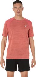 T-Shirt Running Asics Road Rose Homme