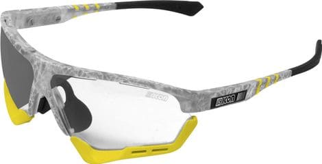 Scicon Sports Aerocomfort SCN XT XL Lunettes De Soleil De Performance Sportive (Miroir Argenté Scnxt Photocromique/Matt Gelé)