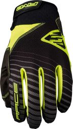 Five Race Long Gloves Fluorescent Yellow