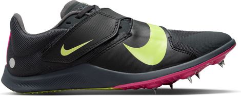 Nike Zoom Rival Jump Track Shoes Black Pink Yellow