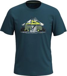 T-Shirt SmartWool River Van Graphic Bleu