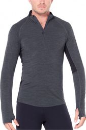 Langarmtrikot Icebreaker 200 Zone Half Zip Schwarz