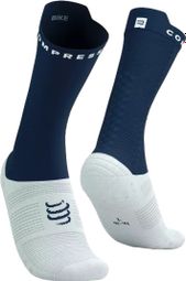 Compressport Pro Racing Socks v4.0 Bike Blue/White