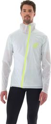 Veste imperméable Compressport Hurricane Waterproof 10/10 Blanc/Ice Flow