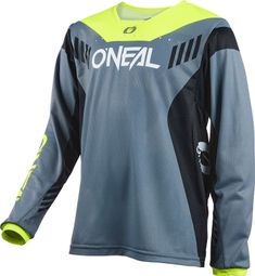 O'Neal ELEMENT FR HYBRID V.22 Kinder Langarmtrikot Grau / Gelb