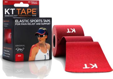 KT TAPE Roll precut tape COTON ORIGINAL Red 20 tapes