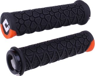 Paire de Grips Odi Vanquish V2.1 135 mm Noir Orange