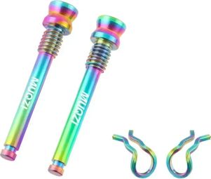 Vis étrier de frein à disque – Multicolore – 2 pièces + clips