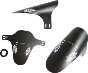 MUCKY NUTZ Face Fender Front Mud Guard Reverse Black/White