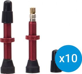 Confezione 10 coppie di valvole Neatt Presta Tubeless Red 36mm