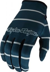 Troy Lee Designs FLOWLINE STRIPE Handschuhe Blau Grau