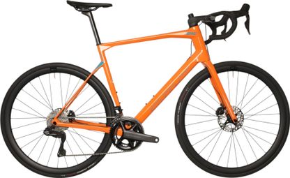 BMC Roadmachine One Rennrad mit Shimano Ultegra Di2 12-Gang, 700 mm, Orange Apricot, Modelljahr 2023, Rahmengröße 58, 184/192 cm – Generalüberholtes Produkt