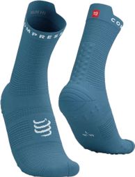 Chaussettes Compressport Pro Racing Socks v4.0 Run High Bleu