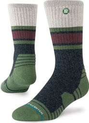 Stance Half Mast Hike Crew Socks, Green/Blue